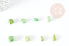 Perle howlite naturelle verte 15mm, création bijoux pierre G0603