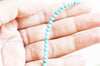 Perle howlite turquoise Bijou pierre naturelle 4mm, perle howlite naturelle, perle pierre, fil de 38cm, X1 G5168