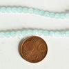 INDISPONIBLE-Perle jade naturel facetté bleu turquoise 4mm,crétion bijoux pierre, le fil de 35cm-G668