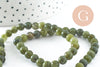 Perle jade vert olive ronde pierre naturelle 6mm, bijou pierre naturelle, jade vert, pierre naturelle,perles jade,6mm, fil de 60 perles, x1 (G3804)