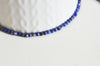 Perle lapis lazuli ronde facett,bijou pierre naturelle,lapis lazuli naturel,pierre naturelle, pierre,3mm,le fil de 39 cm G3877