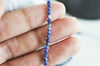 Perle lapis lazuli ronde facett,bijou pierre naturelle,lapis lazuli naturel,pierre naturelle, pierre,3mm,le fil de 39 cm G3877