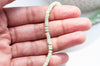 Perle nacre naturelle heishi vert pastel,tube coquillage coloré,perle coquillage,2x4mm, le fil de 20 cm, x1 G5129