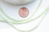 Perle nacre naturelle heishi vert pastel,tube coquillage coloré,perle coquillage,2x4mm, le fil de 20 cm, x1 G5129