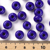 Perle rondelle donut verre opaque bleu foncé,des perles reondelles verre pour vos créations de bijoux et bracelet,3-5x9mm, x 20 G4596