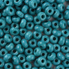 Perle rondelle donut verre opaque turquoise,des perles reondelles verre pour vos créations de bijoux et bracelet,3-5x9mm, x 20 G4393