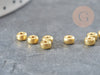 Perles Intercalaires rondelles laiton doré 18K 4x2.5mm, création de bijoux x10 G9052