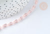 Perles Losanges verre facettées transparente rose clair 8x4mm, cristal, le fil de 58.4cm G7329