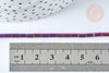 Perles Tube verre violet pourpre irisé 4.5x2.5mm,perle tissage et fabrication bijoux,x1 fil de 36cm G7332