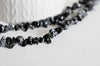 Perles chips en obsidienne neige 5-8mm, perles pierre, bijoux Pierre naturelle, obsidienne naturelle,160 perles, x1 fil 90 cm-G1266