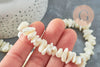 Perles coquillage beige nacre 8-14mm,Perle coquillage,coquillage naturel, fourniture créative, fil 90cm, x1 G5742