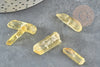 Perles cristal de roche jaune, fournitures créatives,pierre brute, perle pierres, pierre naturelle, 14-30mm, x10 G0324