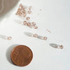 Perles cristal facette taupe,cristal autrichien, perles bicone, perles cristal toupies, perles marron,4mm x20 G1716