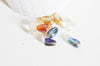 Perles cristal goutte multicolore, cristal autrichien, perles goutte, perle création bijoux 8x13mm, x50 G2733