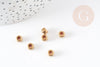 Perles intercalaires laiton brut 6mm, perles dorées, création bijoux, laiton brut, 6mm, x10 G4622