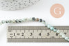 Perles jaspe sésame,jaspe bleuté,perles jade,perles pierre,jaspe naturel, 4mm, fil de 90, X1 G0952