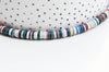 Perles polymère multicolore heishi 6mm, Perles plastique, perle heishi,perle disque, fourniture créative,6mm,le fil de 320 perles G4515