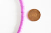 Perles polymère violet heishi 6mm,fabrication bijoux, Perles plastique, perle heishi,perle disque,le fil de 320 perles, X1 G2521