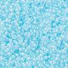 Perles rocailles miyuki bleu ciel, Perle rocaille japonaise Aqua Mist Lined Crystal ,perle rocaille perlage,15/0, 1.5mm, Sachet 10g G3952