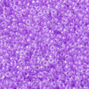 Perles rocailles miyuki violet nacré, Perles de rocaille japonaise Orchid Lined Crystal ,perle perlage,15/0, 1.5mm, Sachet 10g G3957