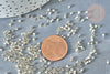 Perles rocailles verre cylindrique gris métallisé , Perles rocaille façon Delica Miyuki Lined Crystal , perle perlage Sachet 8gr, x1 G8168