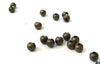 Perles rondes bronze intercalaires 4mm, x10 gr (G2334)