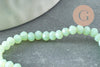 Perles toupies vert clair, perles bijoux, perle cristal vert,perle cristal, cristal vert clair,Perle verre facette, 3mm, fil de 44cm, x1 G2122