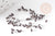 Petite Perle rocaille rayé noir blanc,perle rocaille multicolore, perle multicolore,perle africaine,1.5x2mm, x 10gr (G3286)