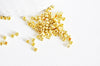 Petites perles rocaille dorée brillantes 2mm, x 20gr (G2034)