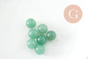 Pierre ronde aventurine verte non percée 8mm, cabochon rond, aventurine naturelle, cabochon pierre,pierre naturelle, x1 G3898