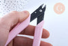 Pince coupante haute précision rose, fabrication de bijoux, pince Bijoux, outils Bijoux,fournitures créatives, x1 G5597