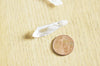 Pointe cristal de roche transparent non percée, pierre brute, création bijoux,cristal, perle pierres, pierre naturelle, l'unité,G3616