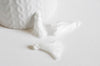 Pompon blanc coton,décoration pompon,accessoire coton, coton blanc,25-31mm, x5 G1790