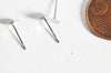 Puces oreille acier avec plateau, boucles sans nickel, boucles d'oreille, plateau 6mm, x20 (G2312)