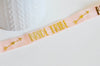 Ruban élastique rose or EFJF,bracelet EVJF,ruban mariage,fourniture créative, scrapbooking, 16mm, longueur 1 mètre-G2156