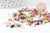 Sable chips pierre tourmaline naturelle multicolore 3-9mm, x20gr (G1764)