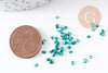Sable chips verre bleu 1.5~2mm, x10gr (G5043)