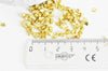 Sable pépite verre doré 1.5~2mm, chips création bijoux et jesmonite nailart, X 10gr G0846