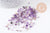 Sable pierre améthyste violette naturelle brute roulée 3-9mm, x20gr (G5171)
