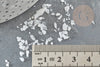 Sable pierre de lune naturel 1-4mm, chips création bijoux et jesmonite nailart, X 20gr G5754