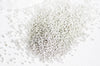 Sable verre blanc argent chips mineral, chips création bijoux et jesmonite nailart,0.6mm , X 10gr G1462