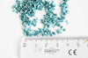 Sable verre bleu 1.5~2mm, chips création bijoux et jesmonite nailart, X 10gr G5043