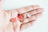 Sable verre quartz cerise roulée 5~10mm, x20gr (G0397)