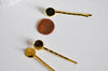 Supports de barrette laiton doré 12mm, support cabochon,barrette dorée,accessoires cheveux, fabrication bijoux,lot de 5 G3495