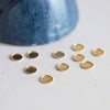 Supports de cabochon rond laiton brut 8mm, fournitures créatives, fournitures cabochon, sans nickel, Lot de 50 (4.1g)-G0672