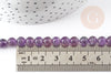 perle ronde amethyste violette naturelle 6mm, perles pour bijouxen pierre naturelle, x1 fil de 38cm G1559