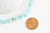 perles chips amazonite naturelle 5-14mm, pour fabrication de bijoux pierree, fil 40 cm G5180