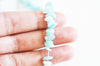 perles chips amazonite naturelle 5-14mm, pour fabrication de bijoux pierree, fil 40 cm G5180