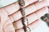 perles jaspe sésame zébré,jaspe marron,perle zebra ovale, perles pierres, perles jaspe, jaspe naturel, x5 G4896