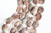 perles jaspe sésame zébré,jaspe marron,perle zebra ovale, perles pierres, perles jaspe, jaspe naturel, x5 G4896